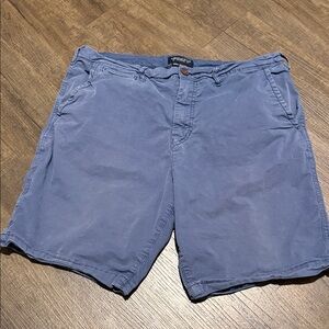 American Eagle Outfitters Men's Slate Blue Flat Front Shorts